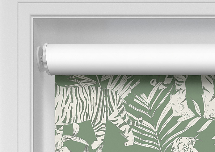 Tropical Wildcats, Emerald - Twist&Fit Roller Blind - Image 10